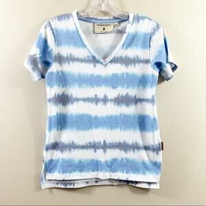 Wanakome Marlo Tie Dye Light Indigo/Ink Soft Jersey Tee